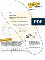 Men's Shoe Size Guide & Foot Template