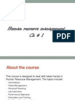 Human Resource Management CH # 1