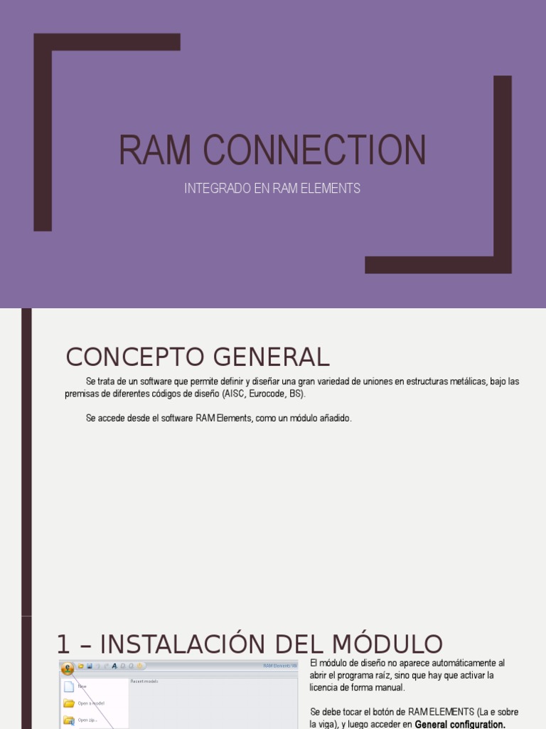 Guía de Instalación y Uso de RAM Connection | PDF | Memoria de acceso ...