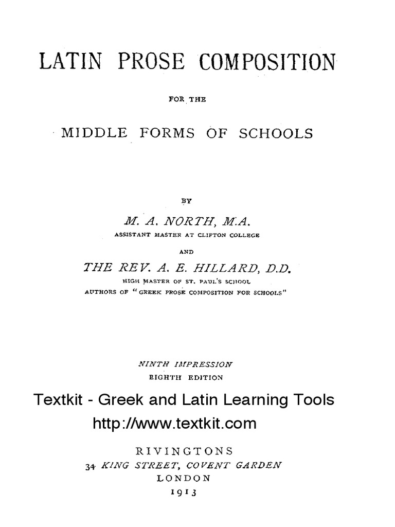 Latin Prose Composition Resources | PDF | Language Arts & Discipline ...