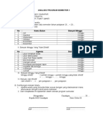 Analisis Program Semester Kelas 3 Semester 1 Revisi 2018