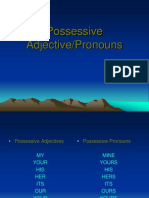 Possessive Adjective