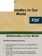 1.1mathematics in Our World