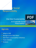 Wal-Mart Sustainability:: Is It Corporate Social Responsibility?
