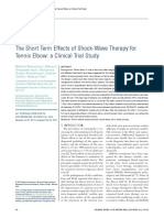 The Short Term Effects of Shock-Wave Therapy For Tennis Elbow: A Clinical Trial Study