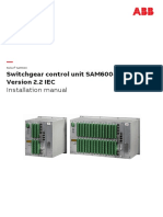Switchgear Control Unit SAM600-IO Version 2.2 IEC: Installation Manual
