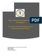 State Investment Promotion Board, Chhattisgarh: User Guide For Online Registration and Availing Department Services