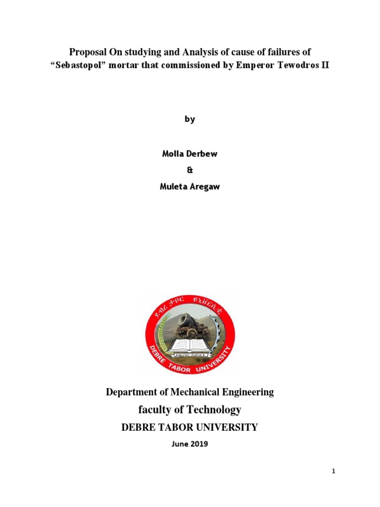 research proposal done in ethiopia
