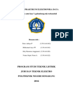 PRAKTIKUM II Penyearah Satu Fasa Gelombang Tak Terkendali (KELOMPOK 2 LT 2E)