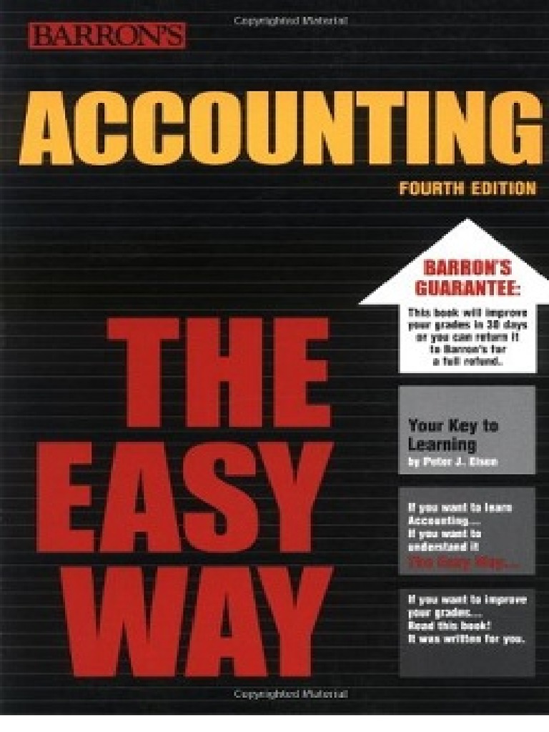 Peter J. Eisen Accounting The Easy Way (EZ Accounting) Barron's