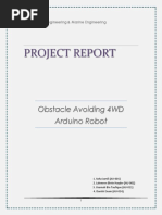 Project Report: Obstacle Avoiding 4WD Arduino Robot