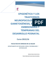 Epigenetica y los trastornos neuropsicologicos gametogenesis, estapas embrionarias y tempranas del desarrollo posnatal..pdf