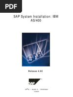 Installation SAP R3 46C AS400 DB2