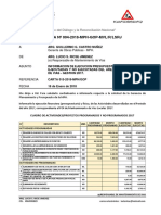 CARTA N° 004-2018 ACTIVIDADES EJECUTADAS 2017