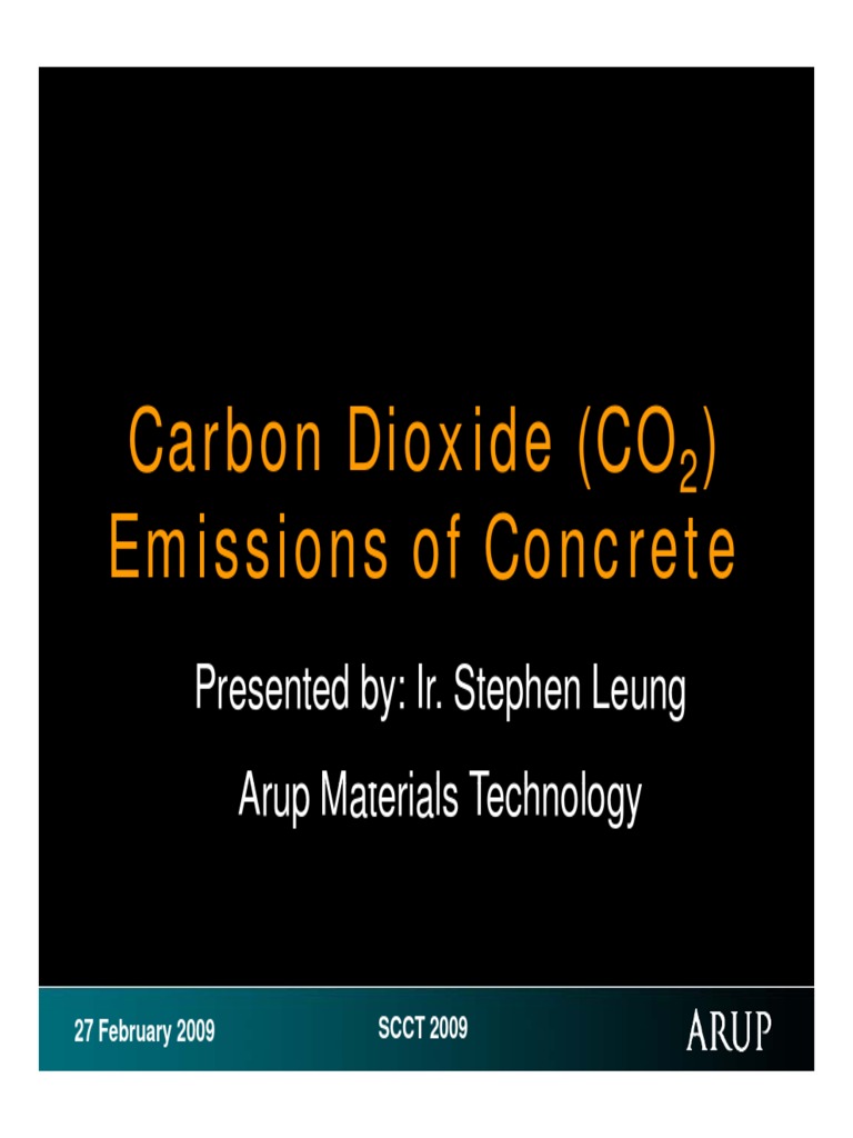 CO2 Emissions from Concrete Analysis | PDF | Carbon Footprint | Concrete