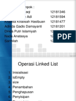 Tugas Operasi Linked List