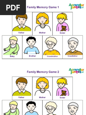 Family Memory Game PDF | PDF