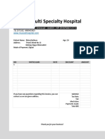 Medical Invoice Receipt Template Doc Free Download1