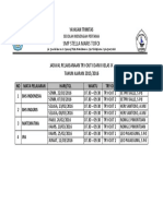 Jadwal Try Out 2016