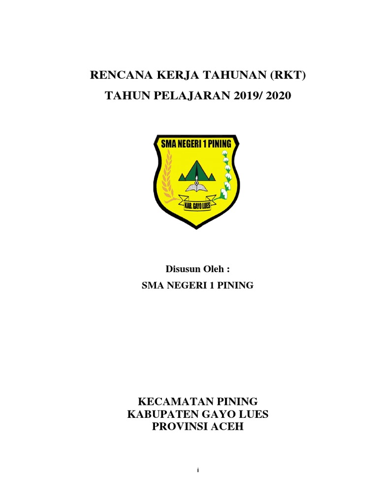 Daftar Isi Rkt 2019 2020