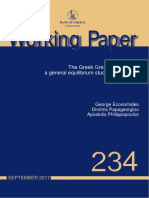 Working Paper: The Greek Great Depression: A General Equilibrium Study of Its Drivers