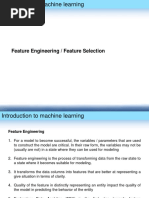 Feature Engineering / Feature Selection