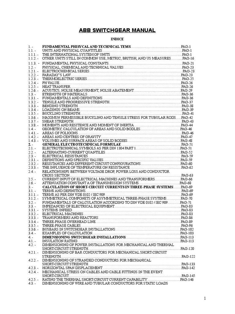 Abb Switchgear Manual Download Free PDF Strength Of Materials