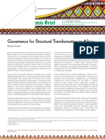 Governance for Structural Transformation in Africa