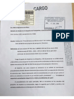 Carta de FAP Bruno Papi a la Ministra del MTC 
