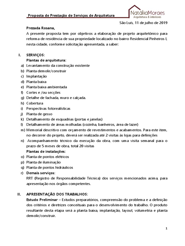 Modelo Proposta Final Arquitetura | PDF | Orçamento | Museu, image size:768x1024