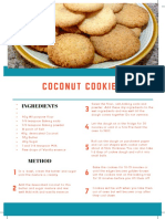 Coconut Cookies: Ingredients