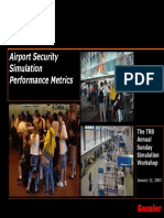 Airport Security Simulation Performance Metrics: Gensler