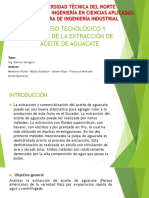 Proceso Tecnológico y Químico de La Extracción de