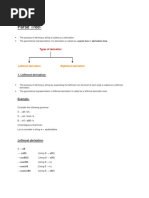 Derivation Trees