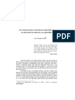 OS CONCEITOS DE CONSCIÊNCIA HISTÓRICA E os desafios da didatica historica