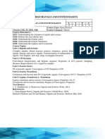 ECE18R241 Signals AND System Basics: L T P C 3 0 0 3