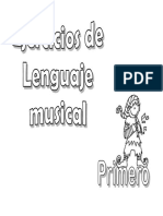 Ejercicios de Lenguaje Musical 1 PDF