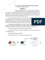 Design and Analysis of A Low Cost VI Analyzer Using Arduino UNO and Matlab Interface For A Buck Converter