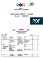 Grade 7 - SCIENCE: Learning Competency Planner