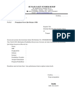 Surat Pengajuan Ijin Belajar Ke Direktur