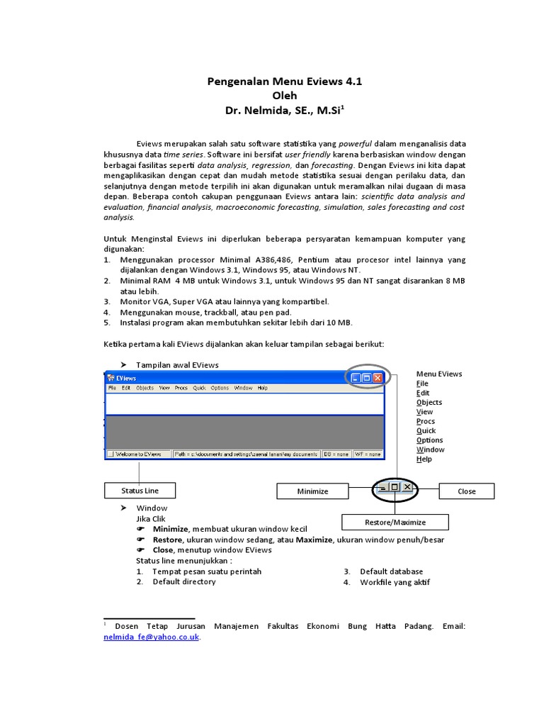 Pen Gen Alan Menu Eviews 4.1