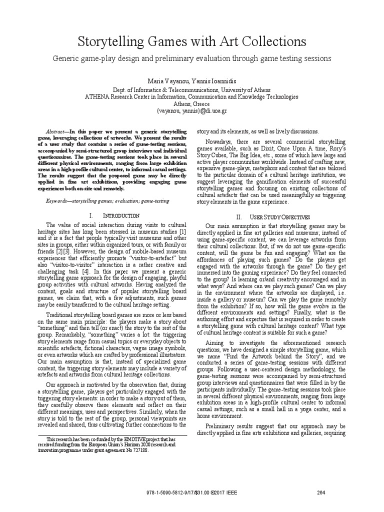 2017 9th International Conference on Virtual Worlds and Games for ...