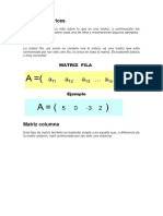 Tipos de Matrices