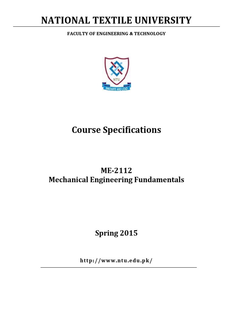 Mechanical Engineering Fundamentals Course | PDF | Engineering | Science