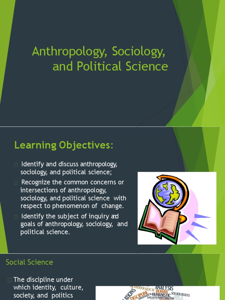 what is the purpose of anthropology sociology and political science