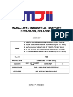 Mara-Japan Industrial Institute Beranang, Selangor: Assignment
