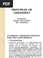 Principles of Assessment: Prepared By: Julie G. de Guzman Eps - I Science