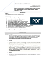 o Fenômeno Religioso e Sua Inclusão Na Escola - Roteiro