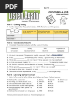 Job Interview Vocabulary Pdf Employment Salary