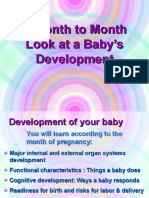 A Month To Month Look at A Baby's Development